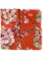 Gucci Blooms Scarf, Women's, Yellow/orange, Cashmere/wool