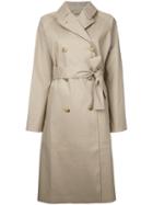 Mackintosh - Raglan Sleeve Trench Coat - Women - Cotton - 34, Women's, Nude/neutrals, Cotton