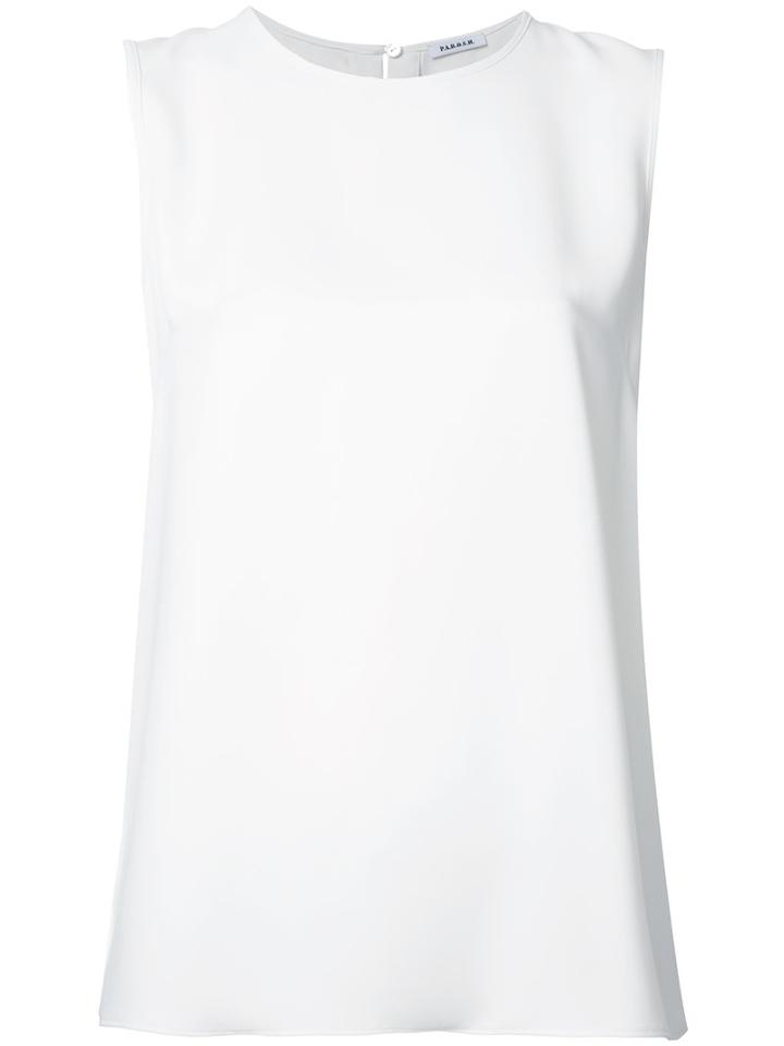 P.a.r.o.s.h. Plain Top, Women's, Size: Large, White, Polyester