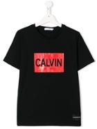 Calvin Klein Kids Teen Calvin Print T-shirt - Black
