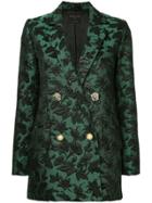 Mother Of Pearl Baroque Patterned Blazer - Green