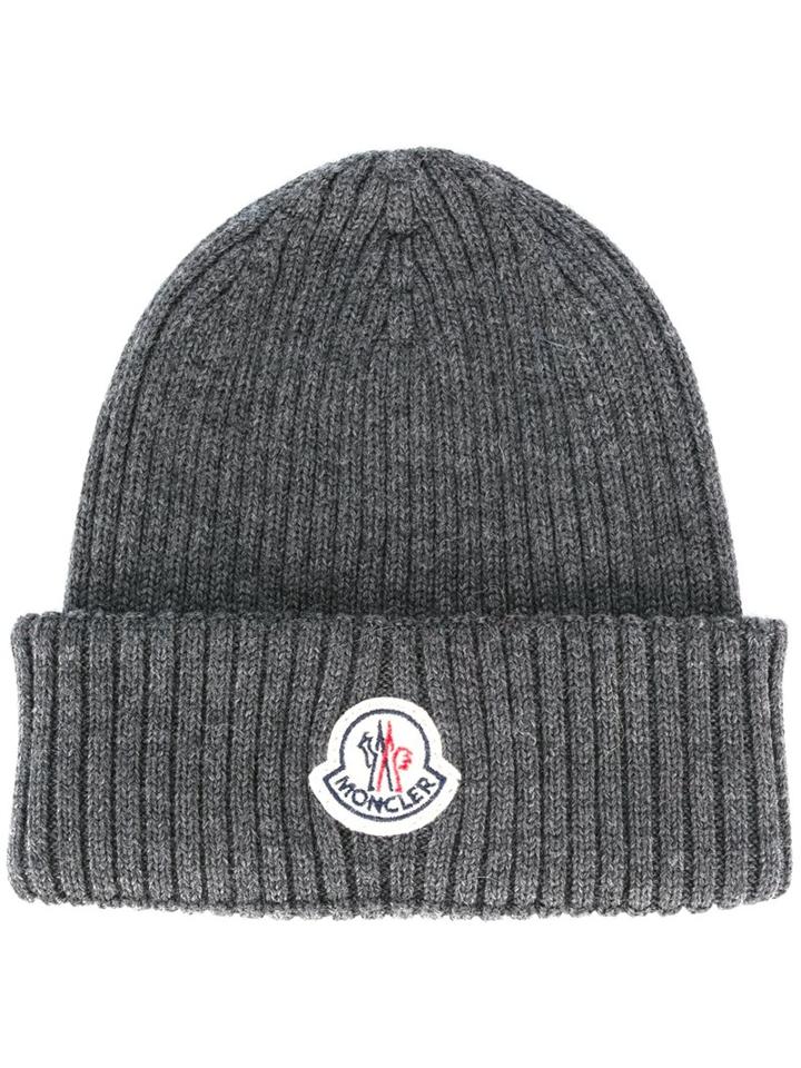 Moncler Patch Ribbed Beanie