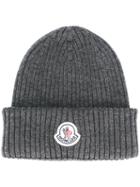 Moncler Patch Ribbed Beanie