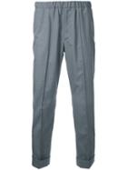 Auralee Loose Fit Pants, Men's, Size: 4, Grey, Wool/silk