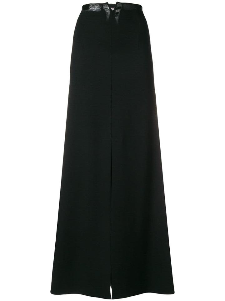 Romeo Gigli X Eggs A-line Slit Skirt - Black