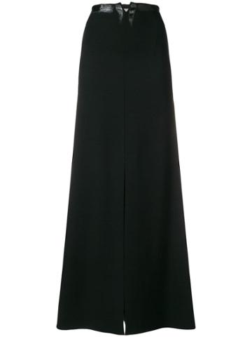 Romeo Gigli X Eggs A-line Slit Skirt - Black