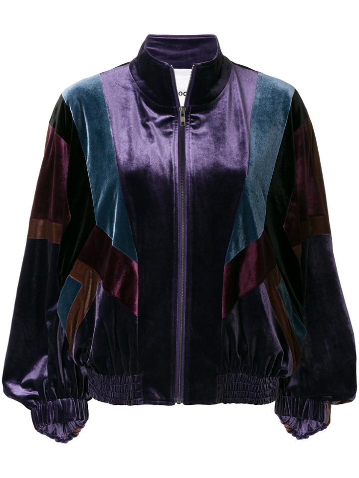 Koché Classic Bomber Jacket - Pink & Purple