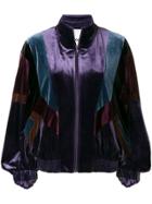 Koché Classic Bomber Jacket - Pink & Purple