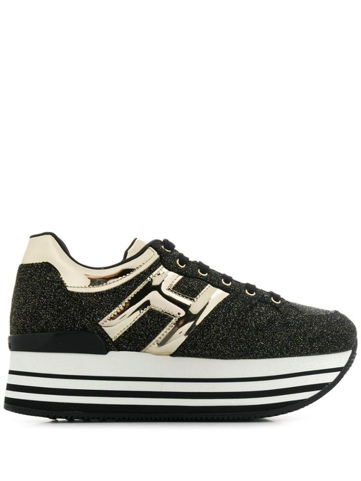 Hogan H449 Platform Trainers - Black