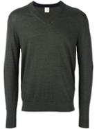Paul Smith V-neck Sweater, Men's, Size: Medium, Green, Merino