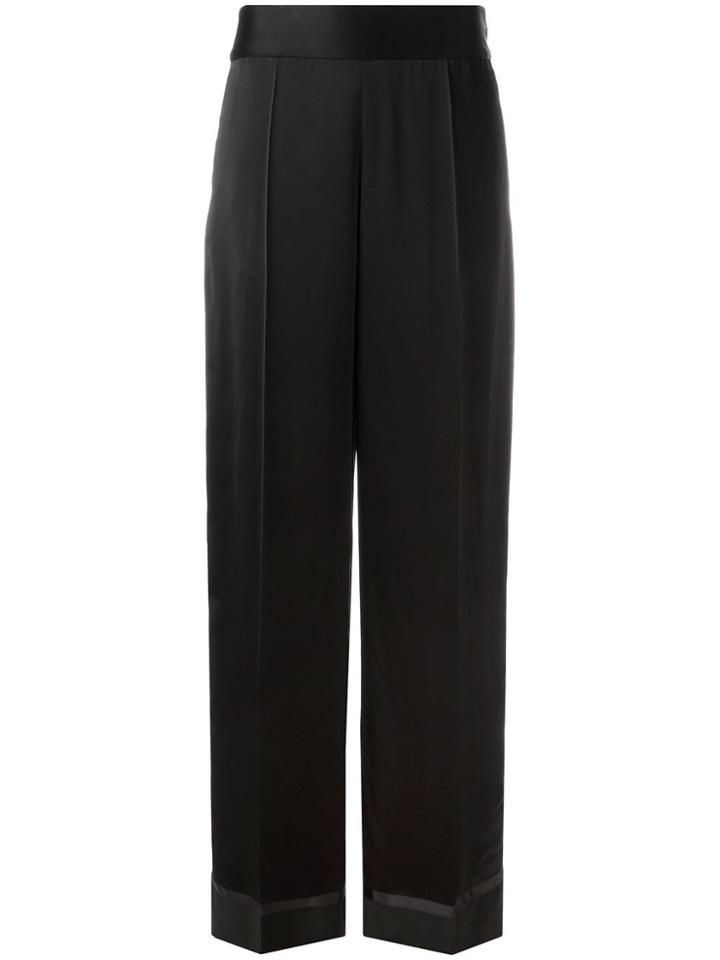Maison Margiela Sheer Panel Straight Leg Trousers - Black