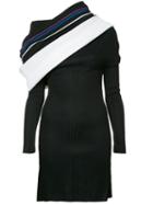 Y/project Off-shoulder Knitted Dress - Black