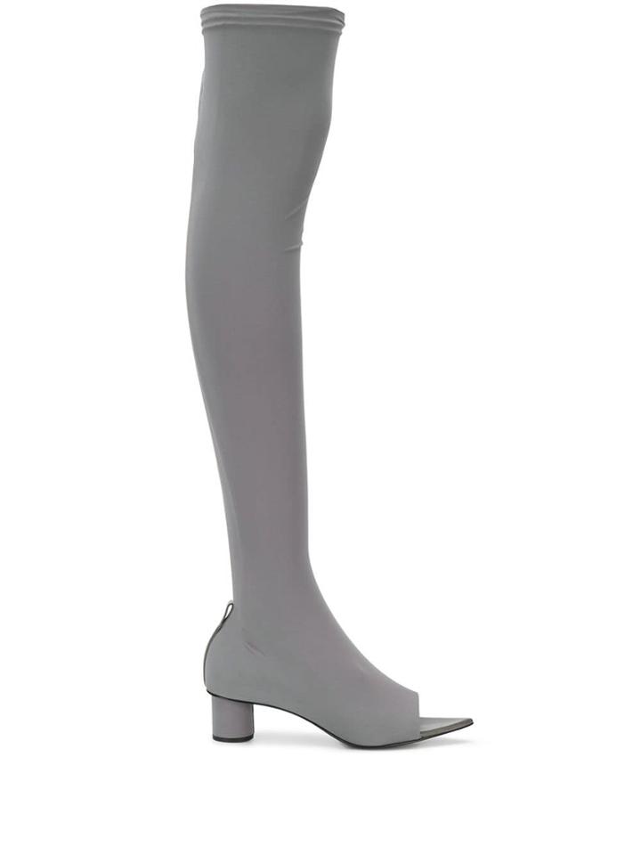 Jil Sander Knee Length Sock Boots - Grey