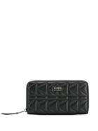 Karl Lagerfeld Zipped Leather Wallet - Black