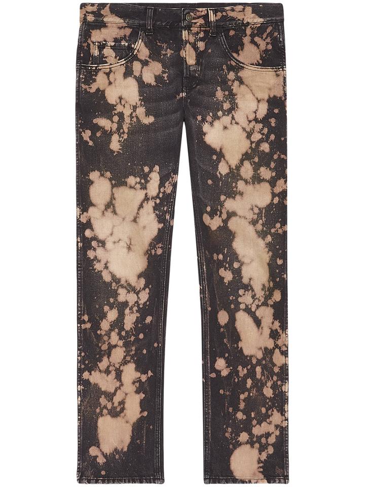Gucci - Bleached Denim Tapered Pant - Men - Cotton - 33, Black, Cotton