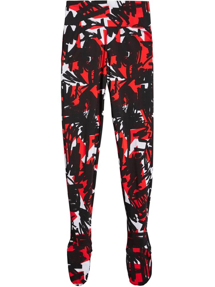 Burberry Graffiti Print Leggings - Red