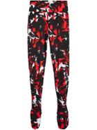 Burberry Graffiti Print Leggings - Red