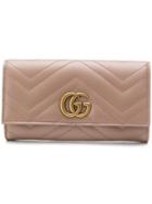 Gucci Gg Marmont Continental Wallet - Neutrals
