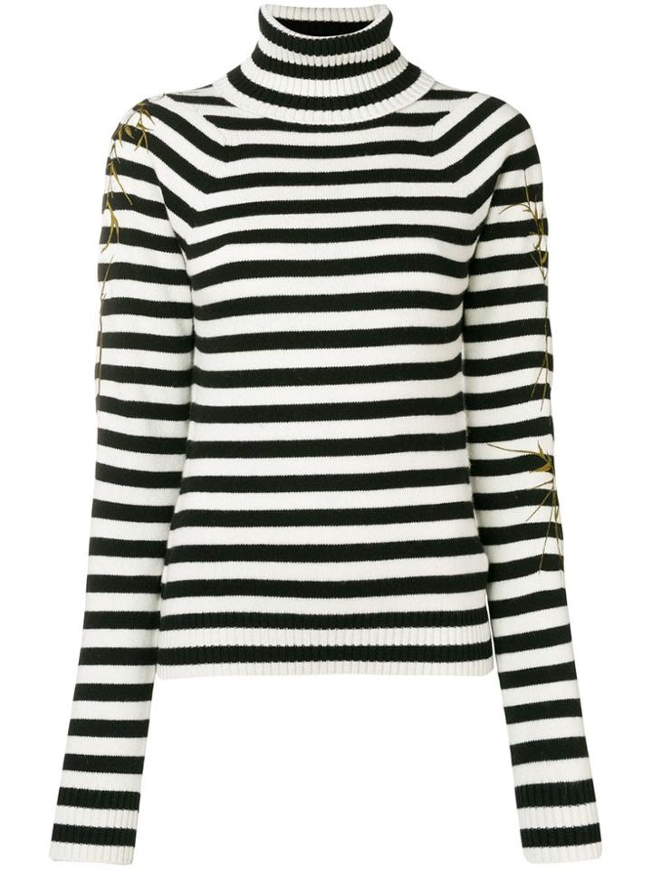 Haider Ackermann Striped Turtleneck Jumper - Black