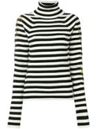 Haider Ackermann Striped Turtleneck Jumper - Black