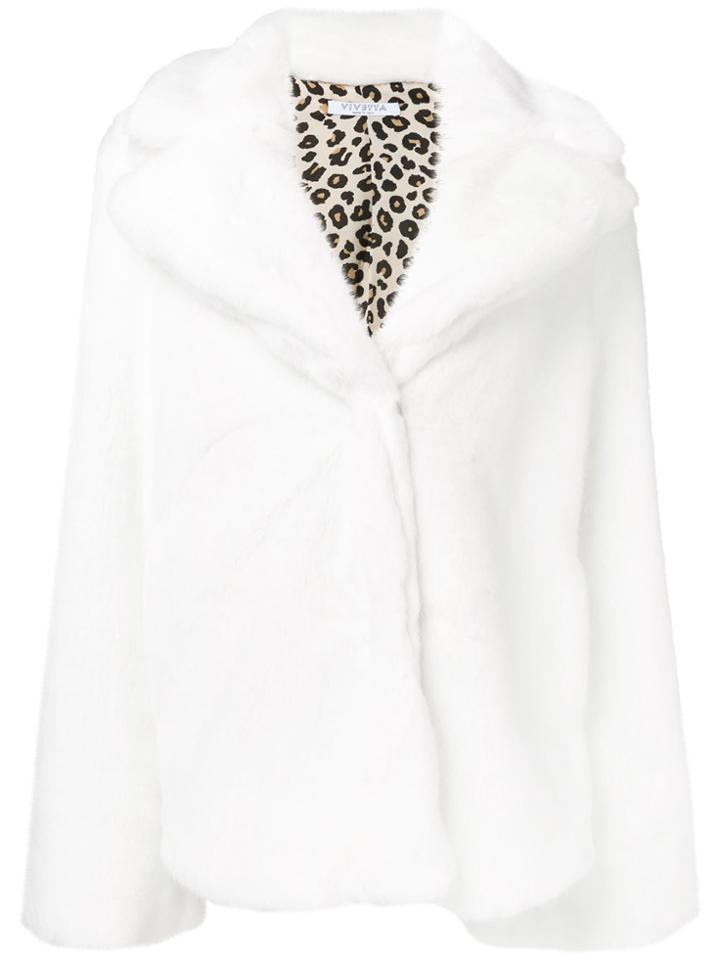 Vivetta Faux Fur Jacket - White