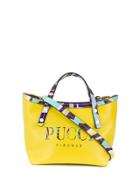 Emilio Pucci Lime Burle Print Mini Shoulder Bag - Yellow