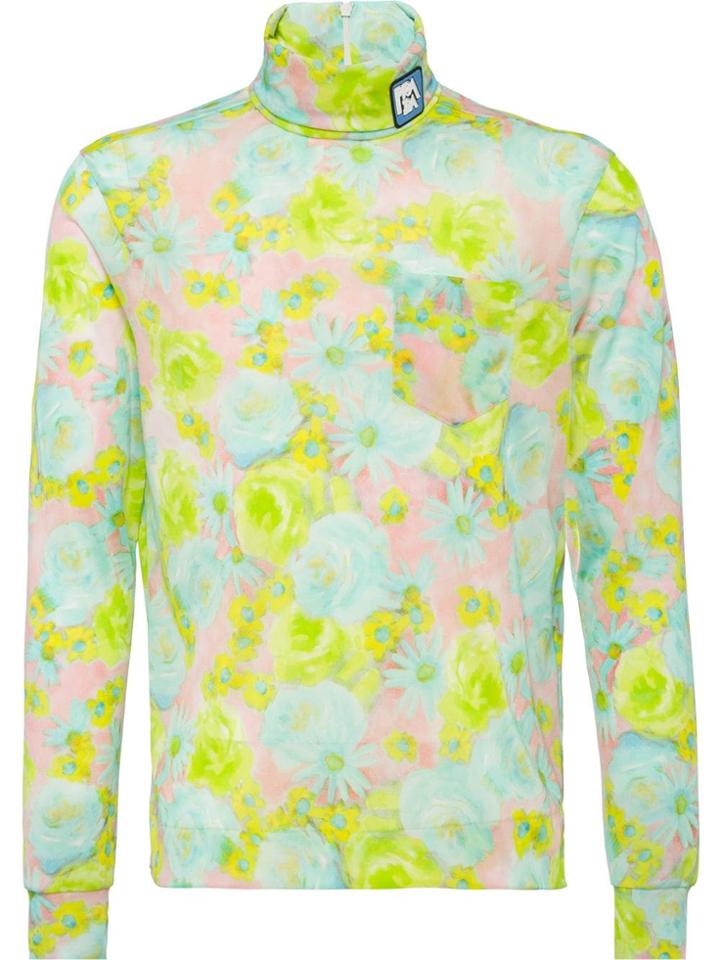 Prada Ladder-proof Jersey Top - Green
