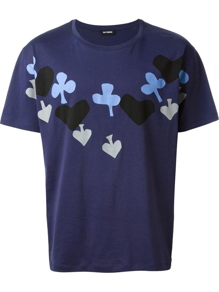 Raf Simons Card Suits Print T-shirt