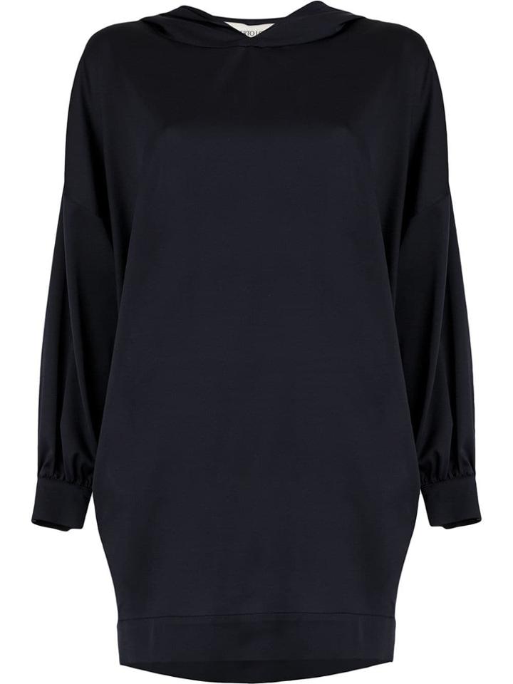 Lamberto Losani Oversized Hood - Blue