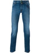 Jacob Cohen Slim-fit Jeans, Men's, Size: 35, Blue, Cotton/spandex/elastane