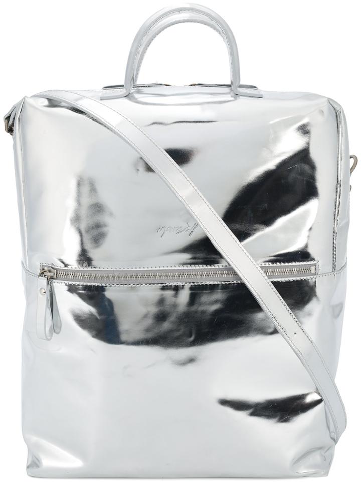 Marsèll Mirror Satchel Backpack - Metallic