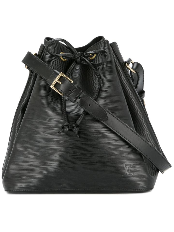 Louis Vuitton Vintage Petit Noe Drawstring Shoulder Bag - Black