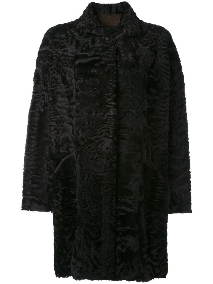 Liska - Hyrmes Coat - Women - Lamb Fur - M, Brown, Lamb Fur