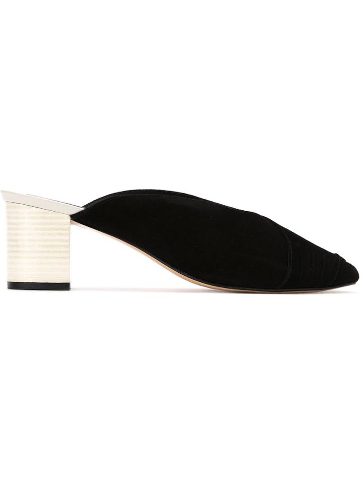 Lilly Sarti Wrap Style Mules - Black