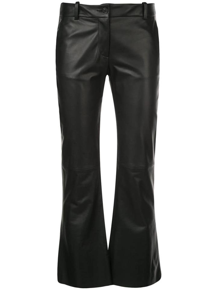 Nili Lotan Caden Leather Trousers - Black