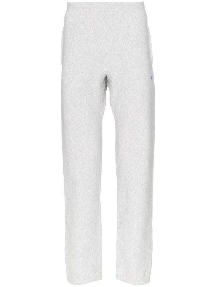 Champion Relaxed Fit Logo Embroidered Sweatpants - Grey