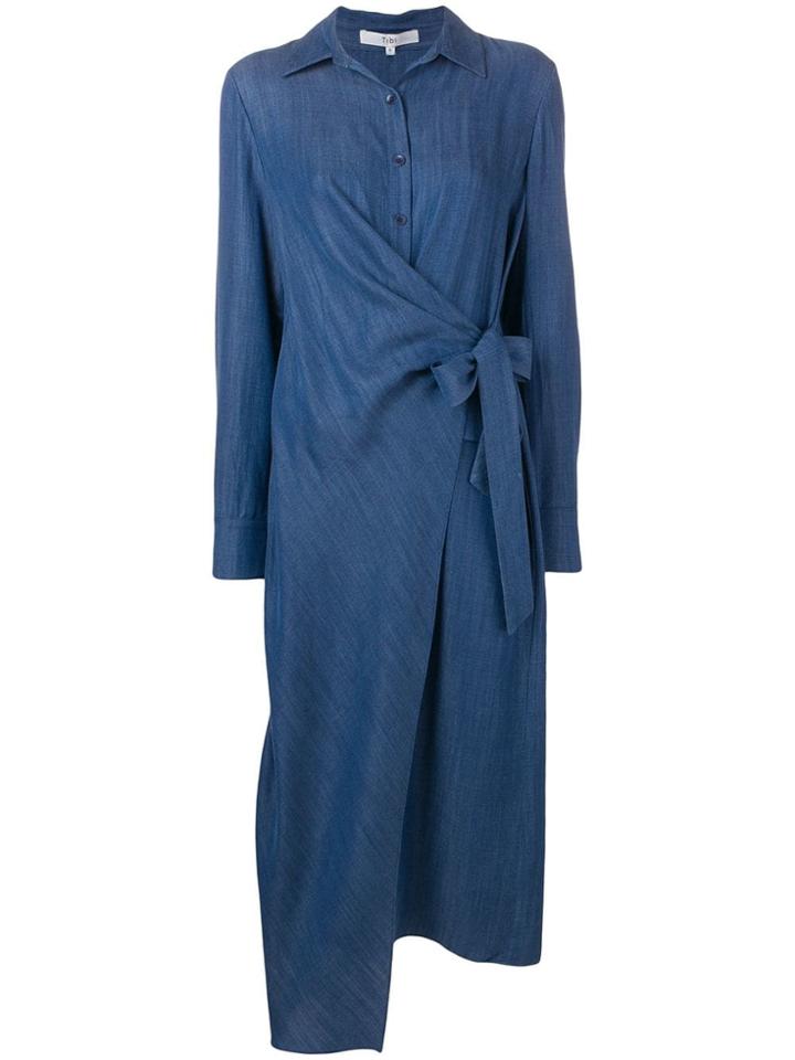 Tibi Long Denim Dress - Blue