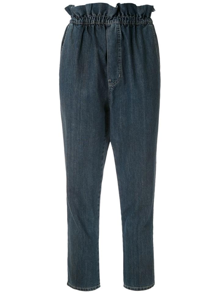 Framed Calça Jeans Cropped - Blue
