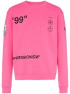 Off-white Impressionism Cotton Sweatshirt - Pink