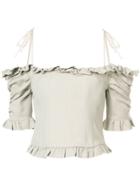 Brock Collection Tao Off The Shoulder Top - Nude & Neutrals