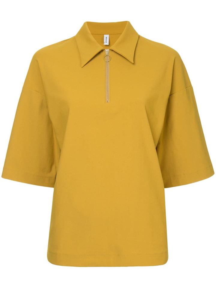 08sircus Zipped Collar Blouse - Yellow