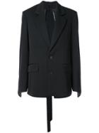 Y / Project One Button Blazer - Black