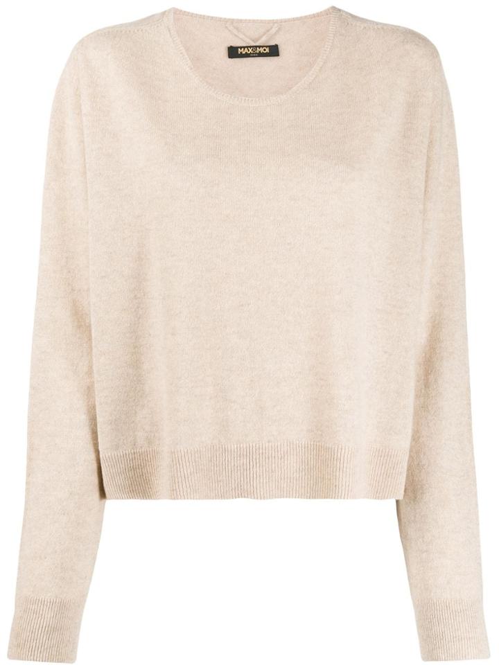 Max & Moi Round Neck Jumper - Brown