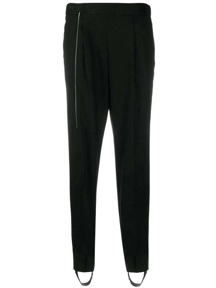 Zucca Asymmetric Zipped Trousers - Black