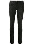 Philipp Plein Glitter-effect Skinny Jeans - Black
