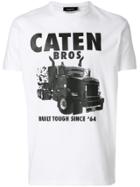 Dsquared2 Caten Bros Print T-shirt - White