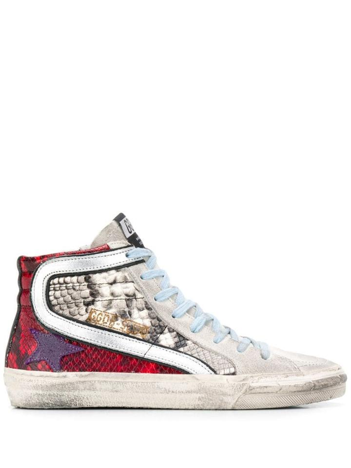 Golden Goose Slide High-top Sneakers - Grey