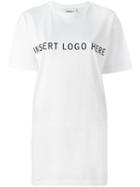 Dkny Insert Logo Here Print T-shirt, Women's, Size: Small, White, Cotton