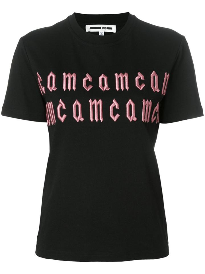 Mcq Alexander Mcqueen Embroidered T-shirt - Black