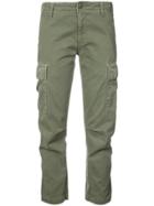 Re/done Cropped Cargo Trousers - Green